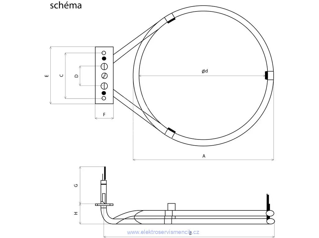 Electrolux kruhové topné těleso